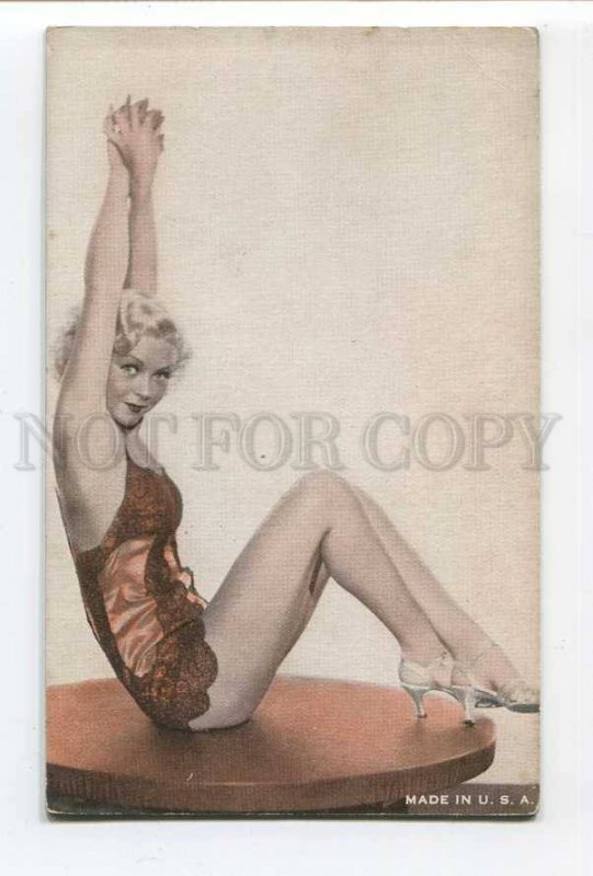 286271 MUTOSCOPE Pin-Up Girl BLONDE ACTRESS DANCER old card