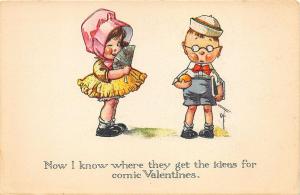 Twelvetrees Signed Comic Valentine Postcard