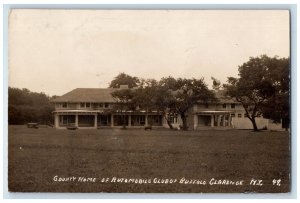 County Home Of Automobile Club Of Buffalo Clarence NY RPPC Photo Postcard 