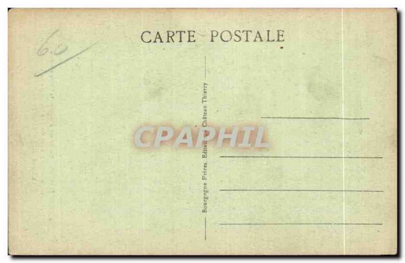 Old Postcard Senlis (Oise) (Work of the Sculptor Gaston Dinitrat)