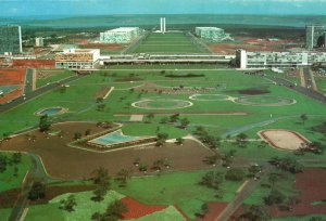 Postcard Brasil Turistico Vista Panoramica Da Esplanada Dos Ministerios Brazil