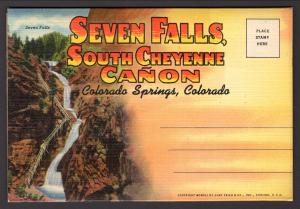 Seven Falls,South Cheyenne Canon,Colorado Springs,CO Souvenir Folder