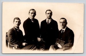 RPPC  Pilgrim Preachers  England  Dapper Men   Postcard