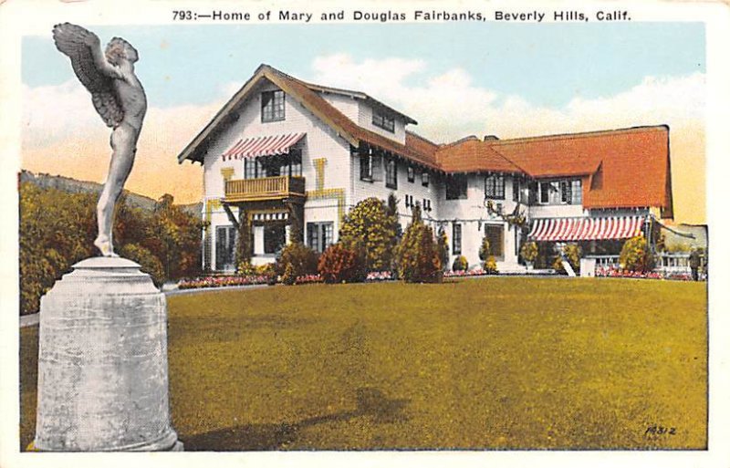 Home of Mary and Douglas Fairbanks Beverly Hills, California USA Unused 
