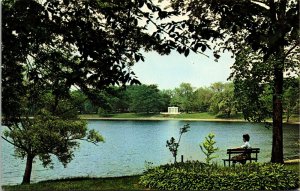 Lake Anna Barberton Ohio OH Postcard VTG UNP Plastichrome Vintage Unused 