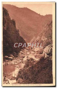 Old Postcard Entraygues Gorges Du Lot Picturesque