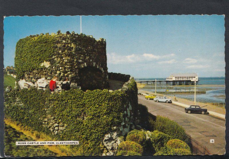 Lincolnshire Postcard - Ross Castle and Pier, Cleethorpes    T6738