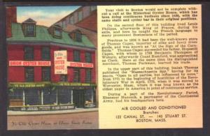 Ye Old Union Oyster House Boston MA Restaurant Postcard 5807