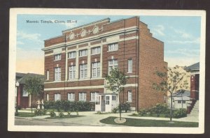 CICERO ILLINOIS DOWNTOWN MASONIC TEMPLE VINTAGE POSTCARD