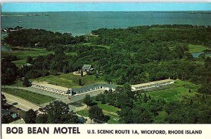 Postcard MOTEL SCENE Wickford Rhode Island RI AI7367