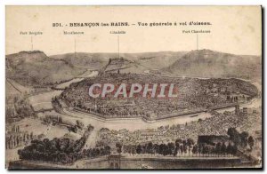 Old Postcard Besancon Les Bains Vue Generale has Flight D & # 39Oiseau