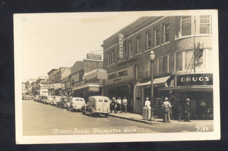 ORLANDO FLORIDA DOWNTOWN STREET SCENE OLD CARS STORES POSTCARD COPY