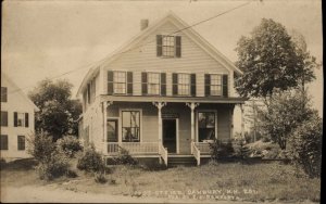 Danbury New Hampshire NH Post Office c1910 Real Photo Postcard