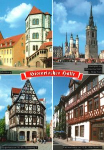 Postcard Schone Grube aus Halle Moritzburg Markplatz Museum in Halle, Germany