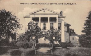 J58/ Rockville Centre Long Island New York Postcard c1910 Masonic Temple 305