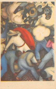 Burning of Judas Fresco De Diego Rivera Mexico Art 1936 Vintage Postcard