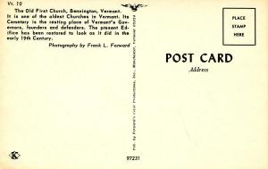 VT - Bennington. Old First Church