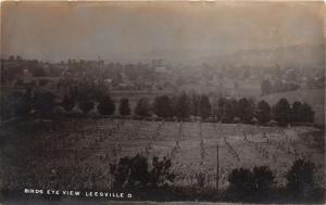 E88/ Leesville Ohio RPPC Postcard c1910 Birdseye View Homes Farm