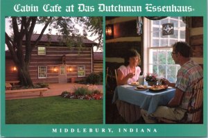 Postcard IN Middlebury - Cabin Cafe - Das Dutchman Essenhaus