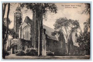 1946 The Chapel Bates College Exterior Lewiston Maine ME Posted Vintage Postcard 