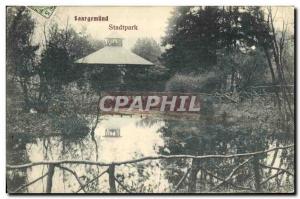 Postcard Old Saargemund Stadtpark