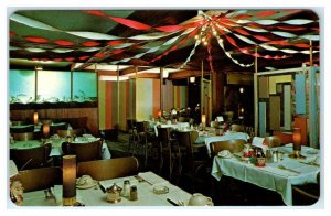 COEUR d'ALENE, Idaho ID ~ Roadside TEMPLIN'S MARINE ROOM Interior 1950s Postcard