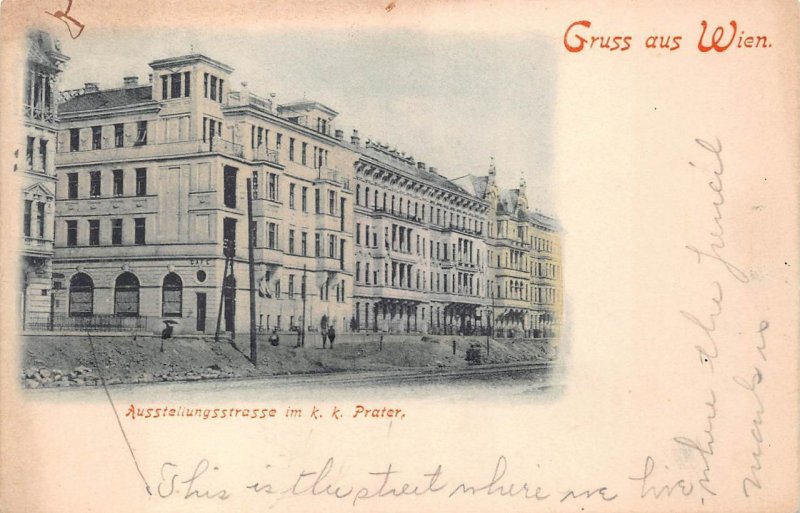 GRUSS AUS WIEN VIENNA AUSTRIA a POSTCARD (c. 1900)