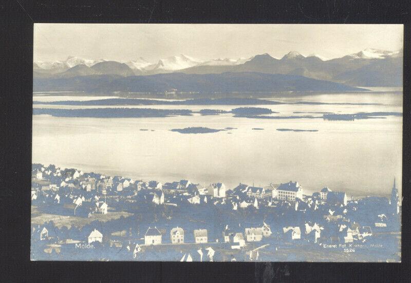 RPPC KIRKHORN MOLDE NORWAY NORGE VINTAGE REAL PHOTO POSTCARD