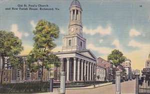 Old Saint Pauls Church And New Parish House Richmond Virginia 1942