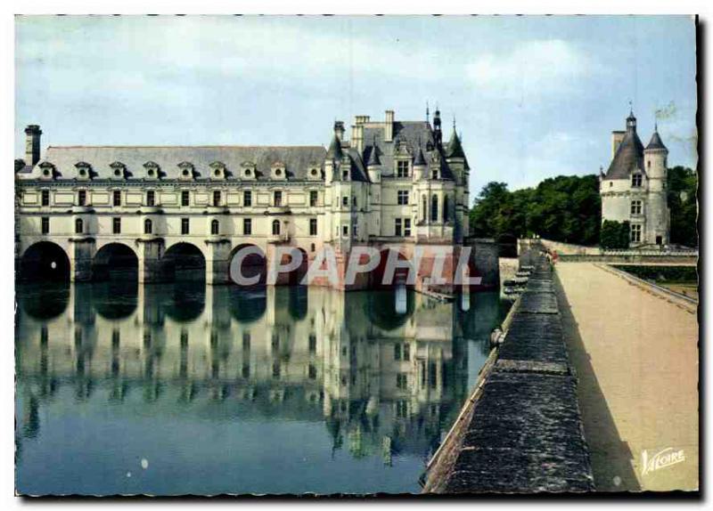 Modern Postcard Chenonceaux Loire Azay le Rideau