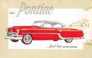 1954 Pontiac Star Chief Car Advertising Vintage Postcard J46745