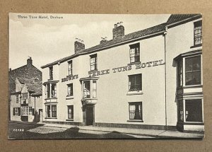 VINTAGE UNUSED POSTCARD - THREE TUNS HOTEL, DURHAM, ENGLAND