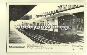 pp1843 - Mersey Railway 1st Class Motor Car no 13 at Birkenhead  Pamlin postcard