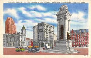 BG34365 clifton square showing soldiers  sailors memorial monument syracuse  usa