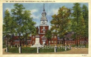 Barry Statue & Independence Hall - Philadelphia, Pennsylvania PA  