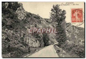 Old Postcard From Pontaubert Avallon road