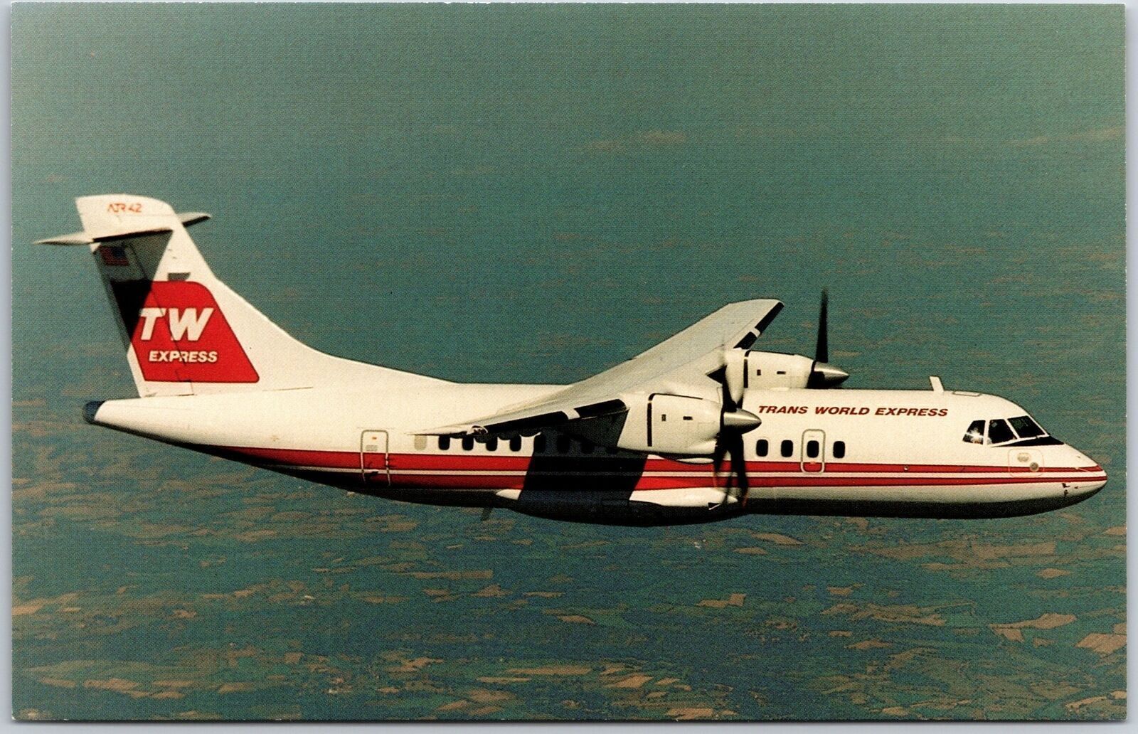 Airplane Trans World Express ATR-42 by Resort Air 46 Passenger Aircraft ...