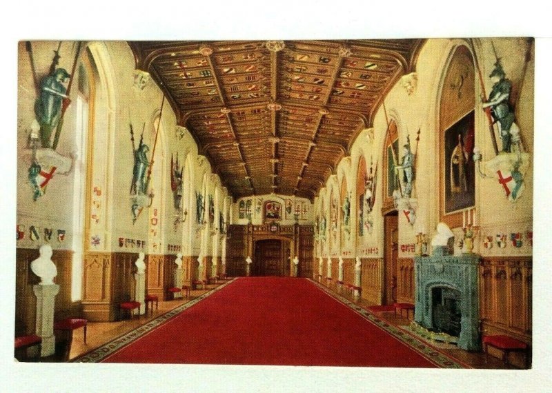 Tuck 1932 Windsor Berkshire Inglaterra Castillo de Windsor St George's Hall Postal 