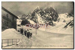 Old Postcard Mountaineering Savoy Alps The winter Vanoise Felix Faure refuge ...