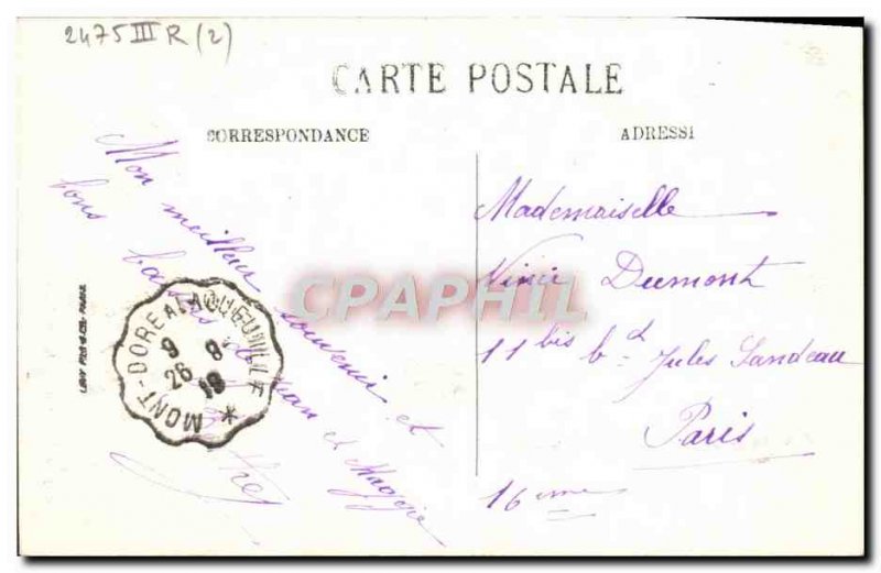 Old Postcard La Bourboule The Dish of Cascade Barhe