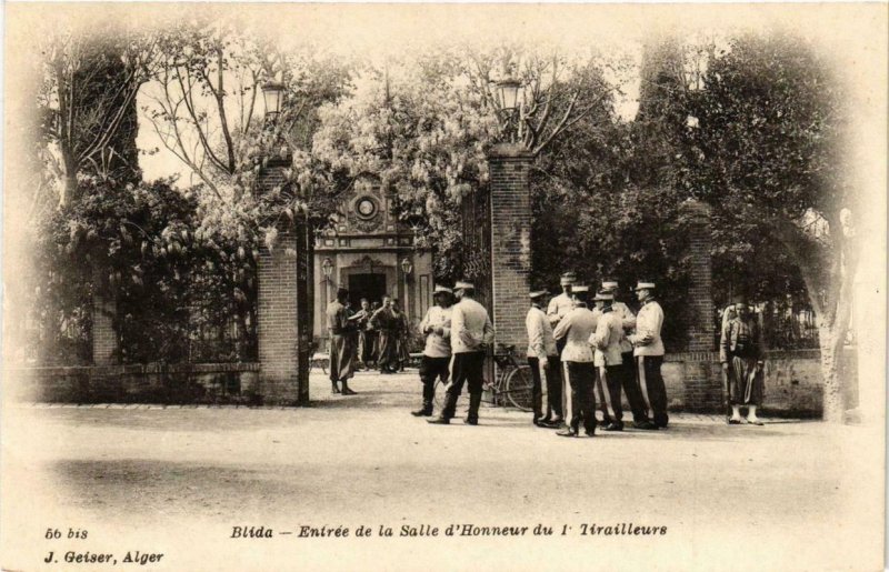 CPA AK Geiser 56 BLIDA - Entrée de la Salle d'Honneur ALGERIA (764296)