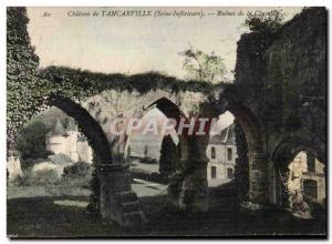 Tancarville - Ruins of the Chapel - Old Postcard