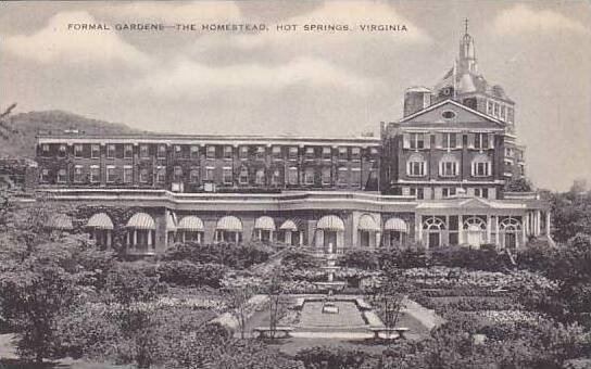 Virginia Hot Springs The Homestead Hotel Formal Gardens Albertype