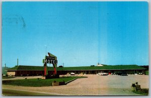 Vtg Three Rivers Michigan MI Spartan Motel 1960s View Old Postcard