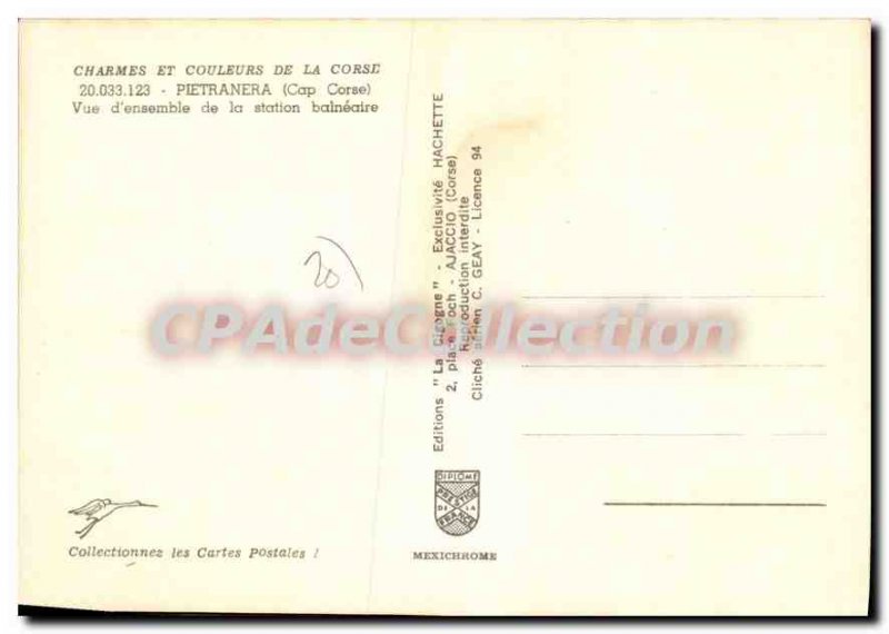 Postcard Modern Pietranera On Overview Of Bathing Station