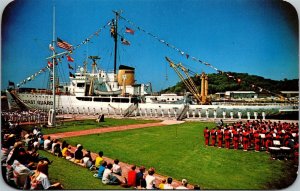 Vtg Coast Gaurd Festival Ice Breaker Mackinaw Ship Grand Haven MI 1960s Postcard