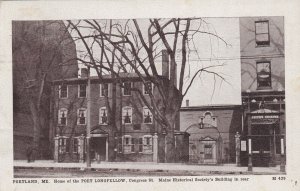 PORTLAND, Maine, PU-1910; Home Of The Poet Longfellow, Historical Society's Bld.