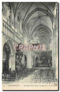 Old Postcard Saint Brieuc Basilica of Our Lady of the Nave Esperance