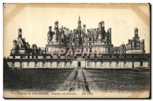 Old Postcard Chateau de Chambord Facade meridionale