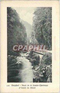 Old Postcard Dauphine Route Grande Chartreuse the entrance of the Desert